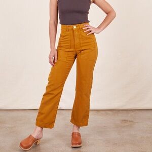 Mustard Big Bud Press Work Pants. So cute, too big for me now.
